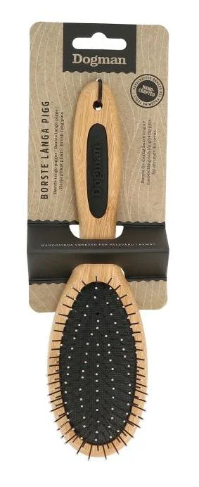 Dogman Børste lange pigger Bamboo M 22cm v:9708665