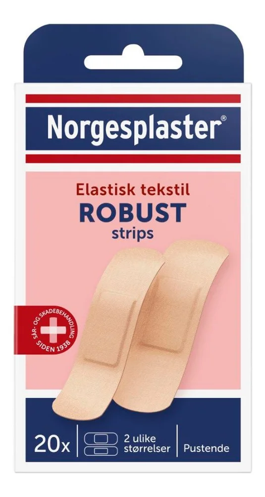 Norgesplaster Robust Plasterstrips - 20 stk. v:4233445