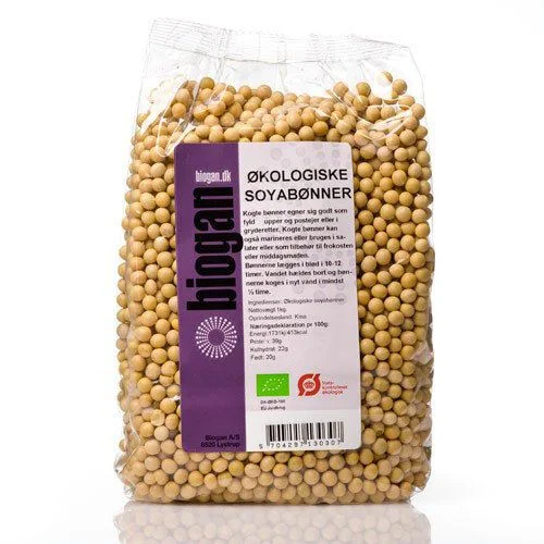 Biogan Soyabønner Ø – 1 kg v:6402446 Biogan Soyabønner Ø – 1 kg v:6402446
