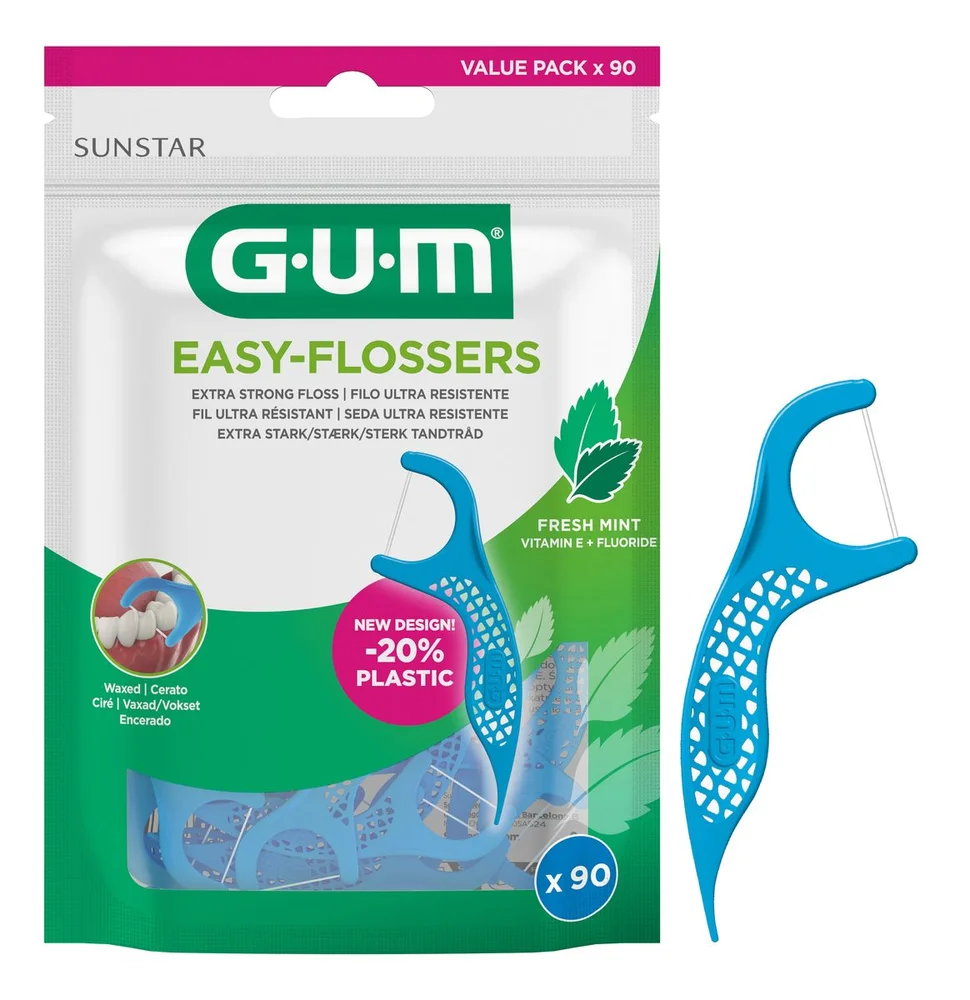 Gum Easy Flossers Tanntråd m. fluor – 90 stk. v:4944830 Gum Easy Flossers Tanntråd m. fluor – 90 stk. v:4944830