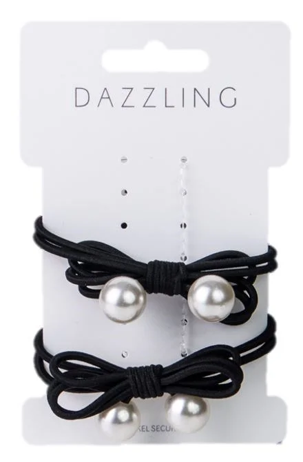 Dazzling Hår 2-pack rosett svart v:6632954