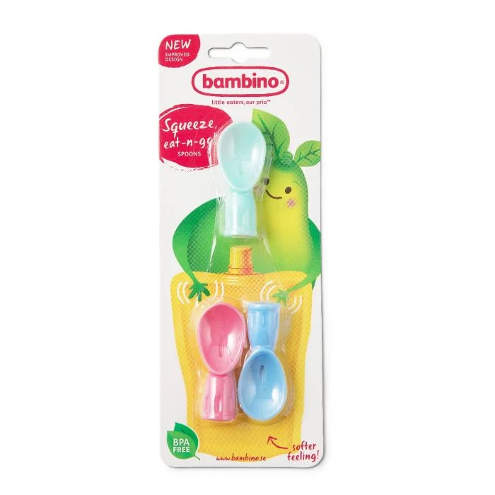 Bambino Squeeze Eat N Go spiseskje 3 stk v:3821832