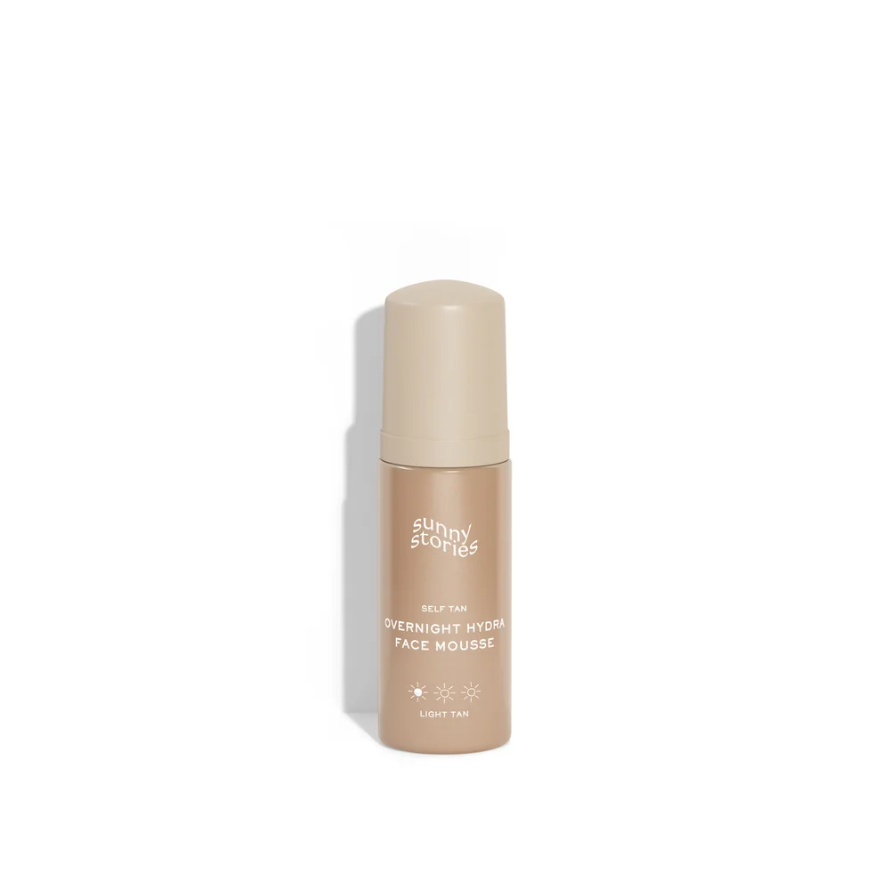 Self Tan Overnight Hydra Face Mousse Light Tan 50 ml - Sunny Stories v:5305019