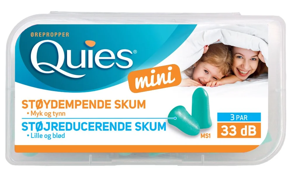Quies Mini ørepropper skum – 3 par v:6047533