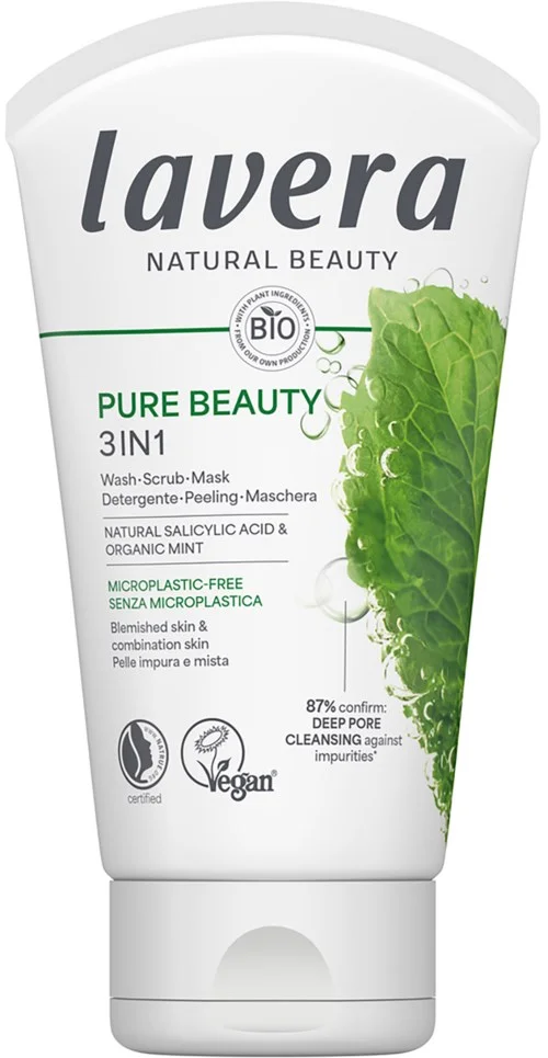 Lavera Pure Beauty 3in1 Wash Scrub Mask 125 ml v:3149459