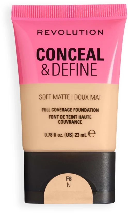 Revolution Beauty London Conceal and Define Soft Matte Tube Foundation F6N v:6362009