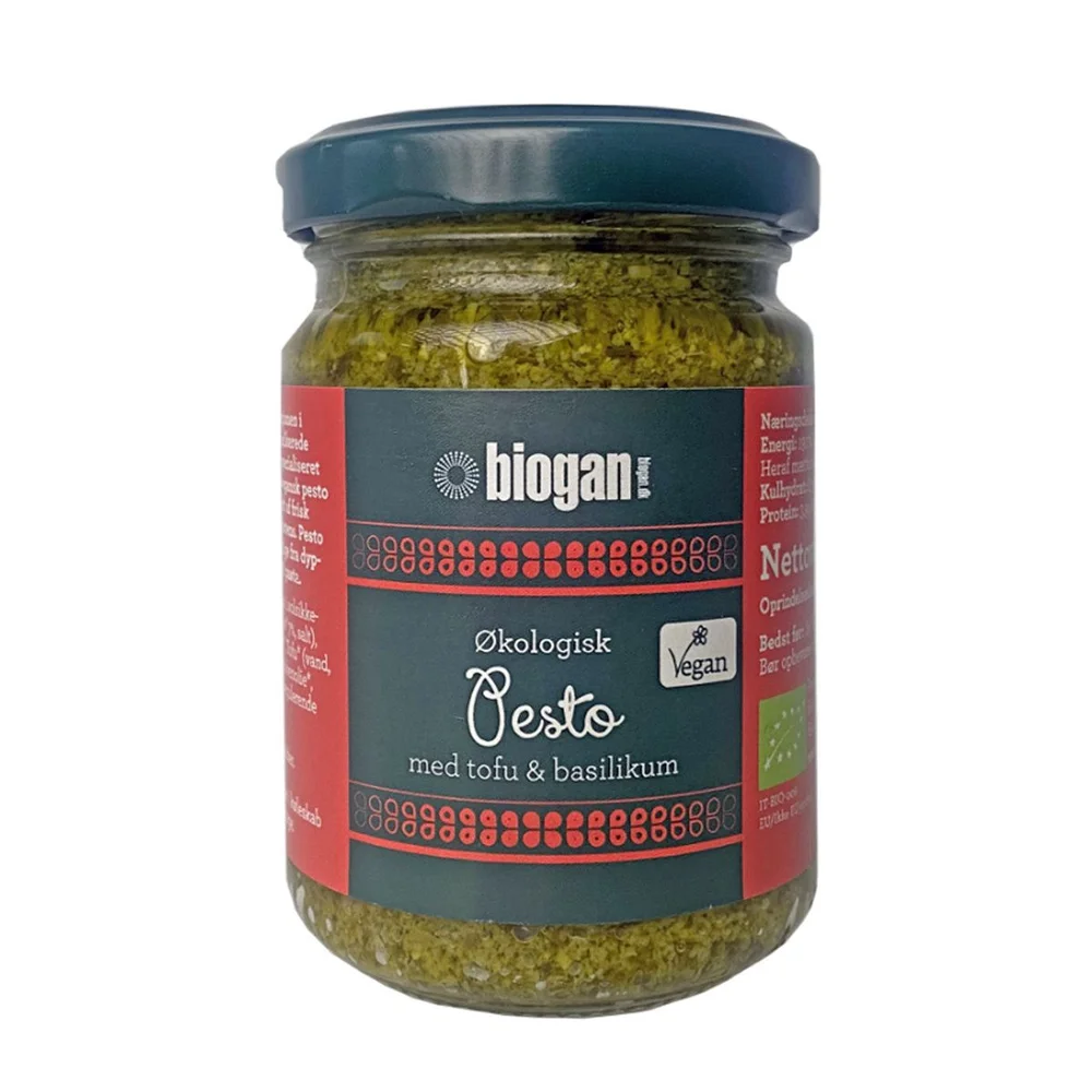 Biogan vegansk pesto grønn Ø – 120 g v:9807172 Biogan vegansk pesto grønn Ø – 120 g v:9807172