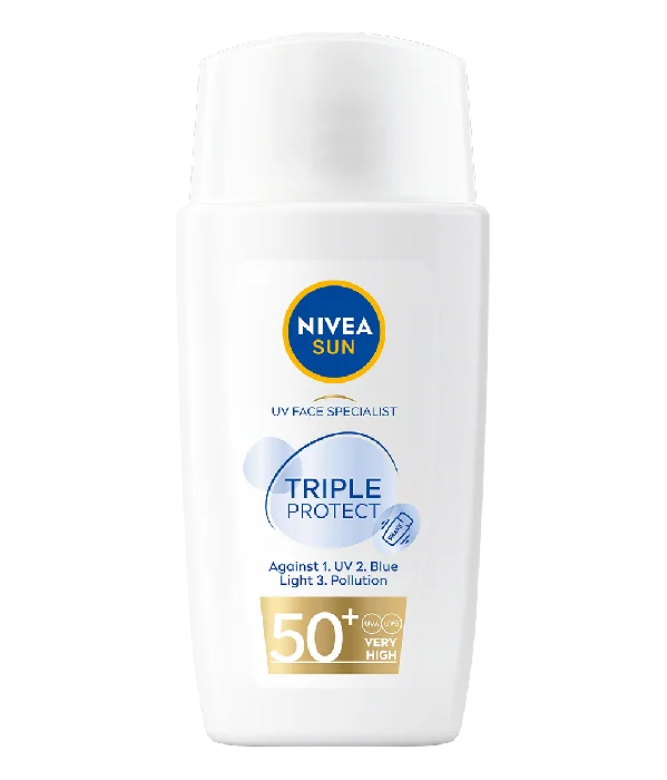 NIVEA Sun UV Face Triple Protect Fluid SPF 50+ 40 ml v:2791716