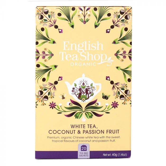 English Tea Shop Te White, Coconut & Passion Fruit 20stk v:4998651