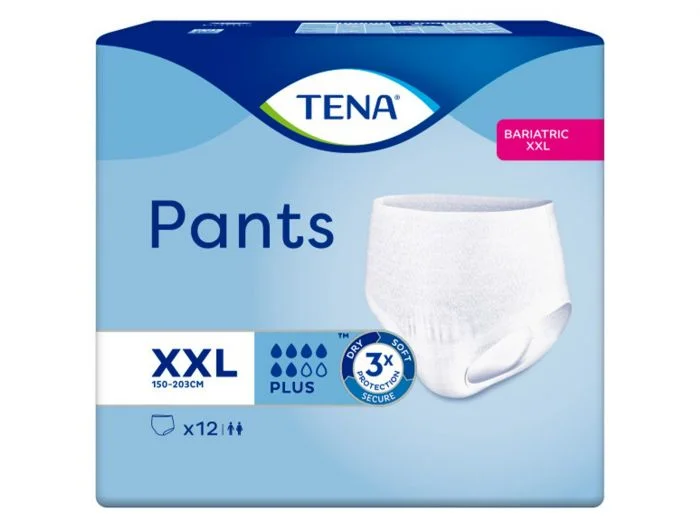 Tena Pants Plus Bariatric buksebleie str XXL 12 stk v:5726917