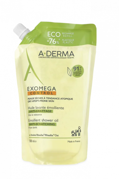 A-Derma Exomega Control Shower Oil Eco-refill 500 ml v:2307922