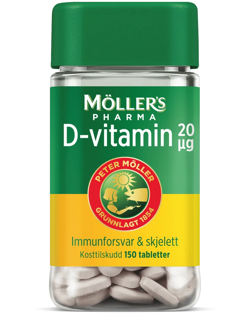 Møllers Pharma D-vitamin tabletter 20µg – 150 stk v:9394979