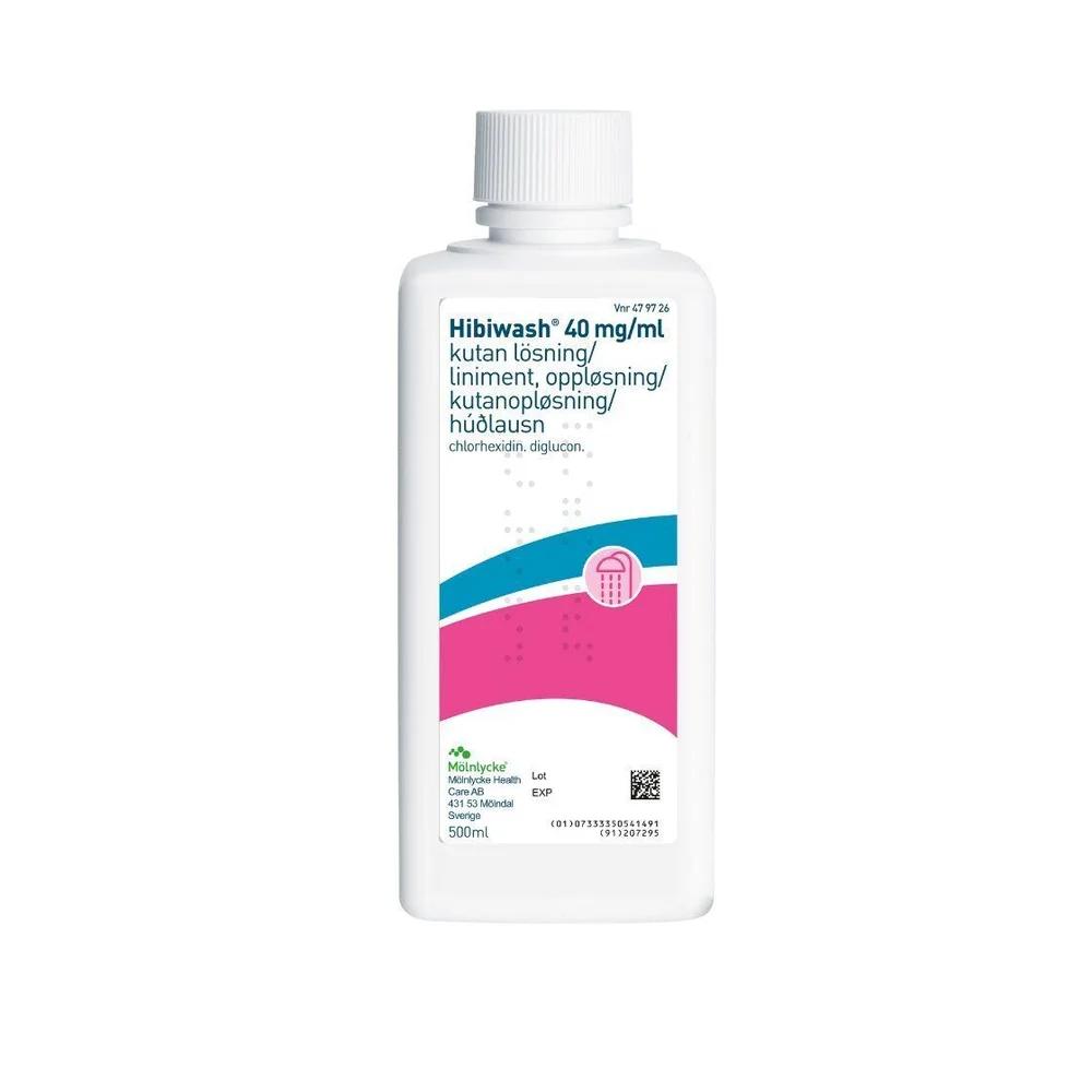 Hibiwash liniment, oppløsning 40mg/ml - 500 ml. v:1086472