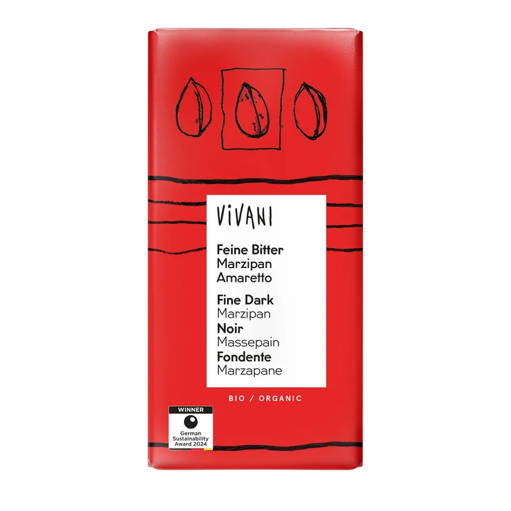Vivani mørk marsipan amaretto sjokolade Ø – 100 g v:4999242