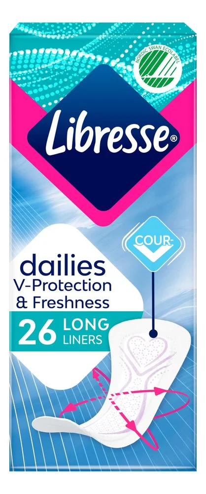 Libresse Pantyliner Long – 26 stk. v:3830829 Libresse Pantyliner Long – 26 stk. v:3830829