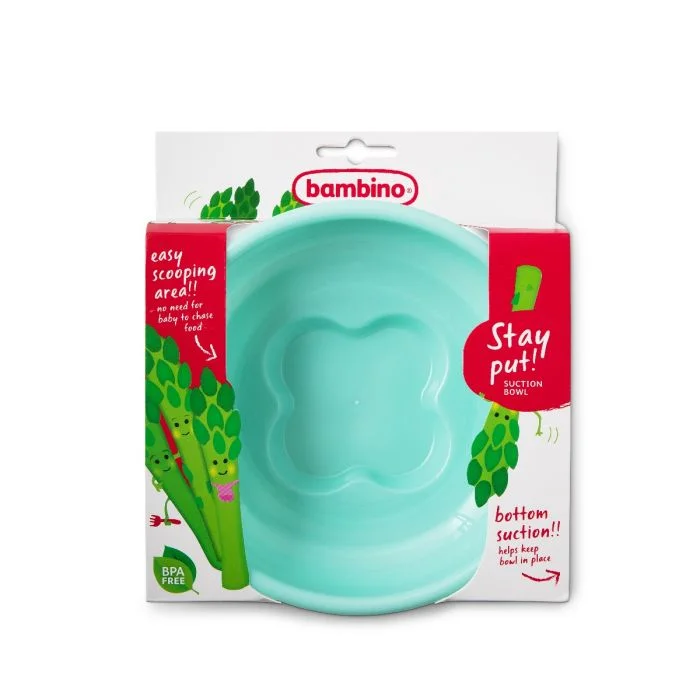 Bambino Stay Put Bowl spiseskål mint 1 stk v:1792323