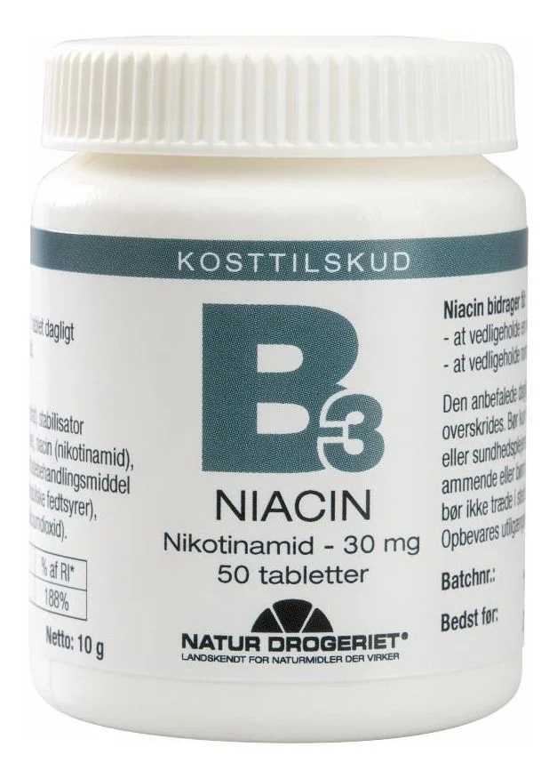 Natur-Drogeriet B3 Niacin 30 mg – 50 tabl. v:4747213 Natur-Drogeriet B3 Niacin 30 mg – 50 tabl. v:4747213