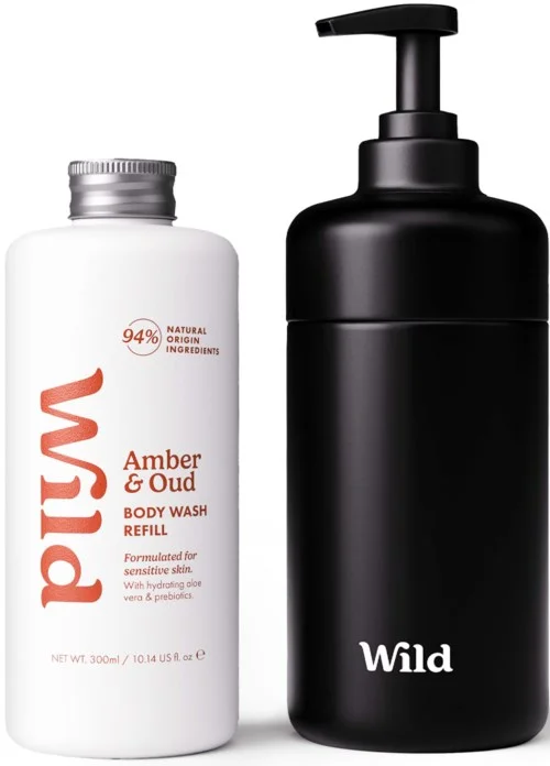 Wild Body Wash Black Case Amber Oud 300 ml v:8672929
