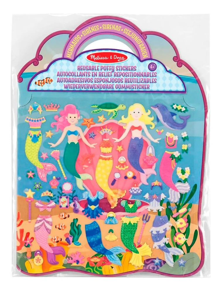 Melissa & Doug Puffy Klistremerker Gjenbrukbare – Havfrue – 1 stk. v:4515960 Melissa & Doug Puffy Klistremerker Gjenbrukbare – Havfrue – 1 stk. v:4515960