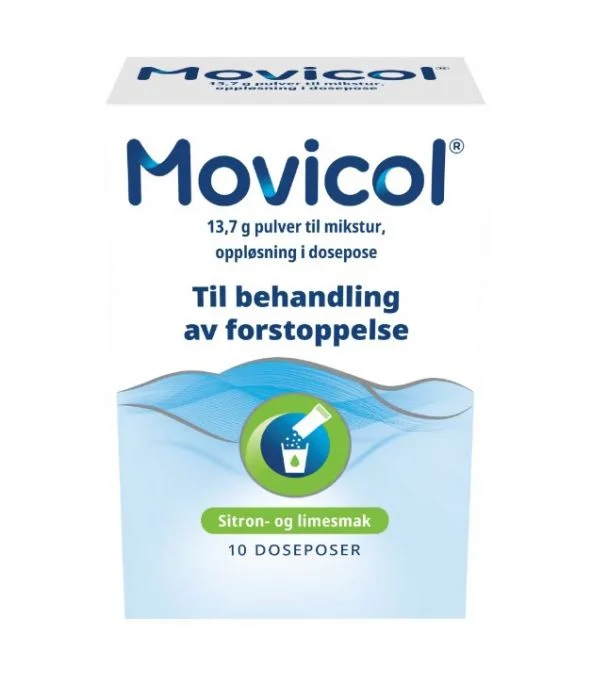 Movicol pulver til mikstur doseposer lime/sitron 10 stk v:3112711