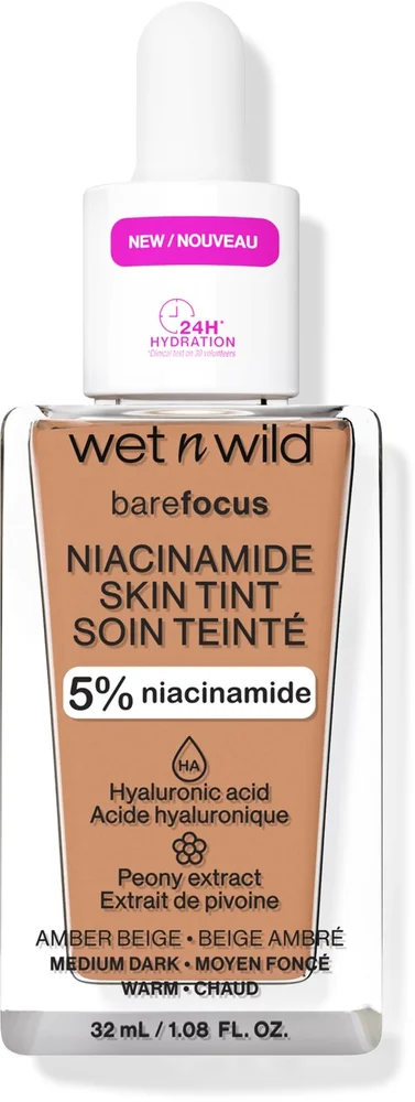 Wet n Wild Bare Focus Niacinamide Skin Tint Amber Beige v:9946339