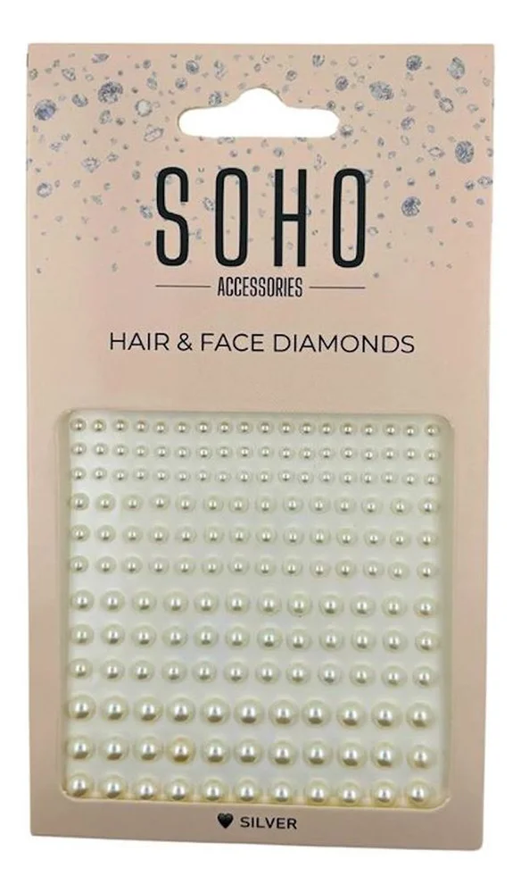 SOHO Hair & Face Diamonds Silver – 216 stk. v:1006635