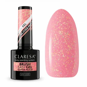 Claresa Brush Easy Gel Peach Glitter 5g v:5426673 Claresa Brush Easy Gel Peach Glitter 5g v:5426673