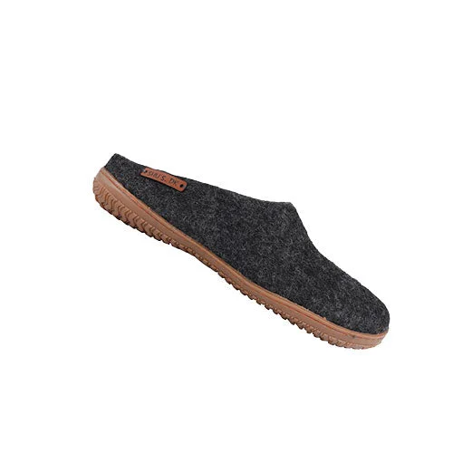 Ulltøffel m. Gummisåle Dark Grey | 36 v:5967462 Ulltøffel m. Gummisåle Dark Grey | 36 v:5967462