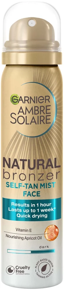 Garnier Ambre Solaire Natural Bronzer Self-Tan Mist Face for Normal Skin 75 ml v:9602343 Garnier Ambre Solaire Natural Bronzer Self-Tan Mist Face for Normal Skin 75 ml v:9602343