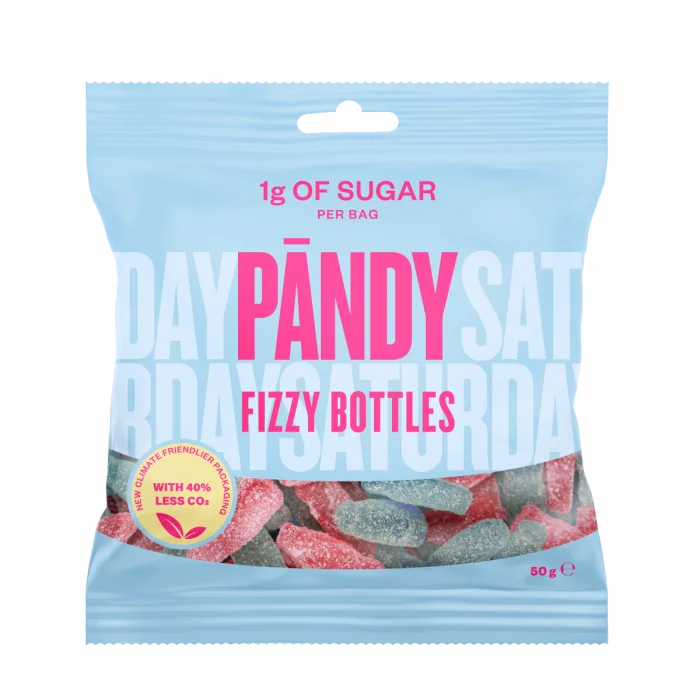 Pändy Candy Fizzy Bottles vingummi 50 g v:6059912 Pändy Candy Fizzy Bottles vingummi 50 g v:6059912