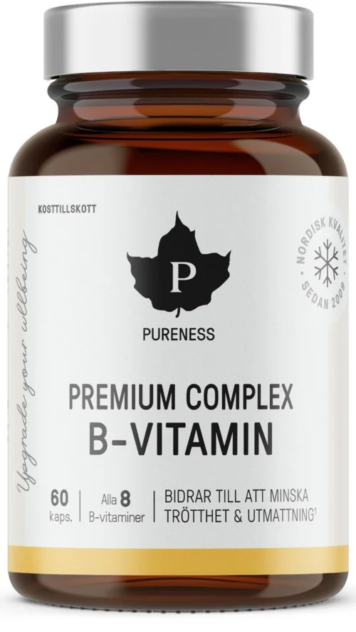 Pureness Premium Complex B-Vitamin 60 stk v:6138340 Pureness Premium Complex B-Vitamin 60 stk v:6138340