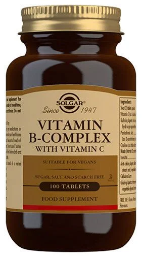 Solgar Vitamin B-Complex + C - 100 tabl v:5297412