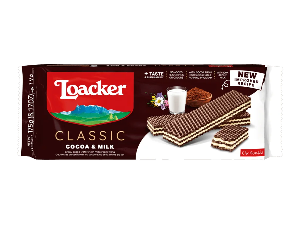 Loacker Classic Cocoa & Milk – 175 g v:3195529 Loacker Classic Cocoa & Milk – 175 g v:3195529