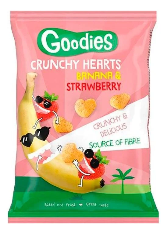 Goodies Crunchy Hearts Banana & Strawberry – 30 g. v:4982056