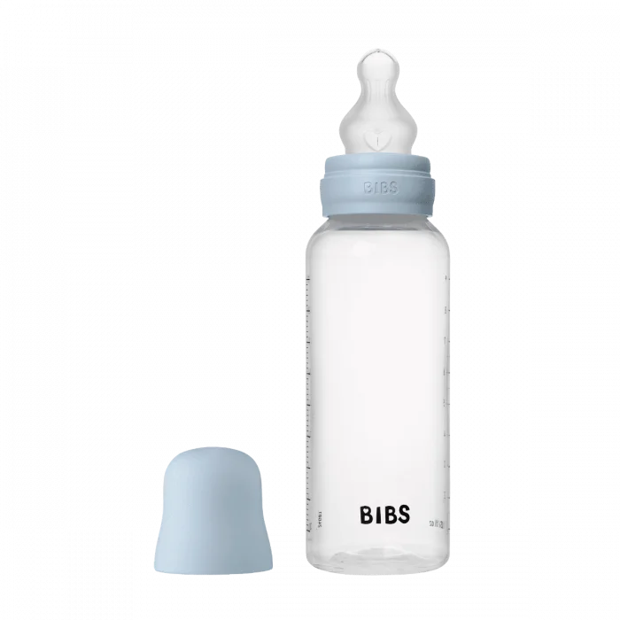 BIBS Baby Bottle Round Silicone Medium Flow Baby Blue 270 ml v:1265431 BIBS Baby Bottle Round Silicone Medium Flow Baby Blue 270 ml v:1265431