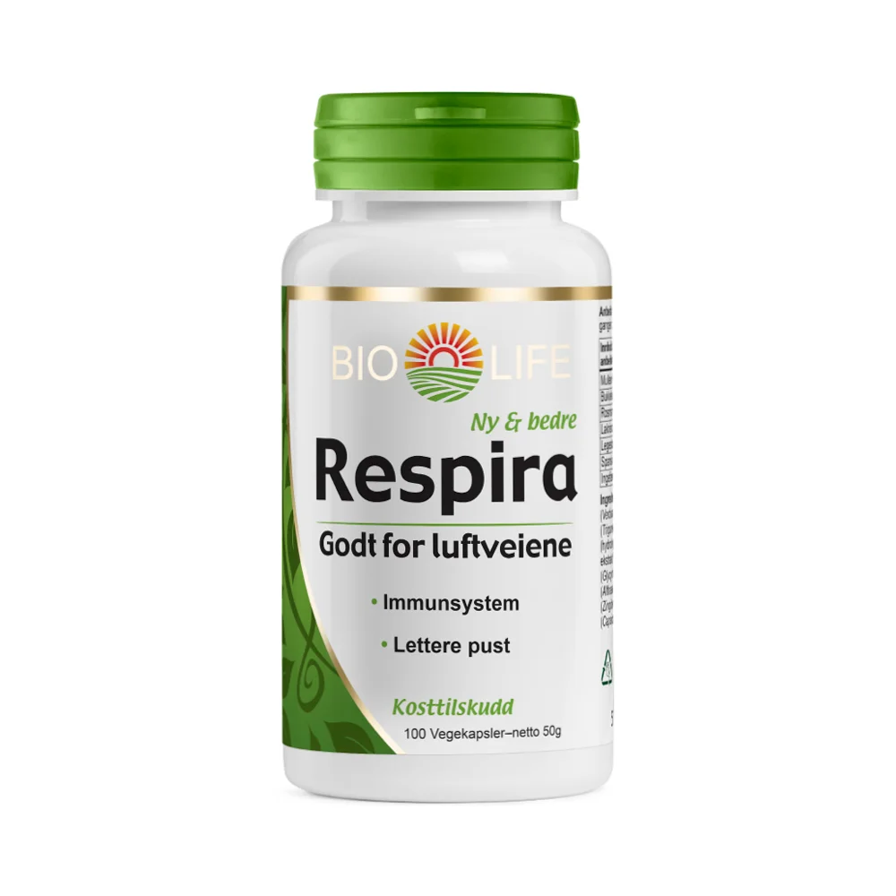 Bio Life Respira – Naturlig støtte for pustefunksjon v:9438099 Bio Life Respira – Naturlig støtte for pustefunksjon v:9438099