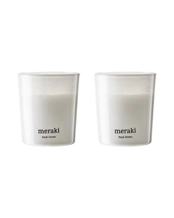 Meraki Duftlys Fresh Linen 60 gram v:5086406 Meraki Duftlys Fresh Linen 60 gram v:5086406