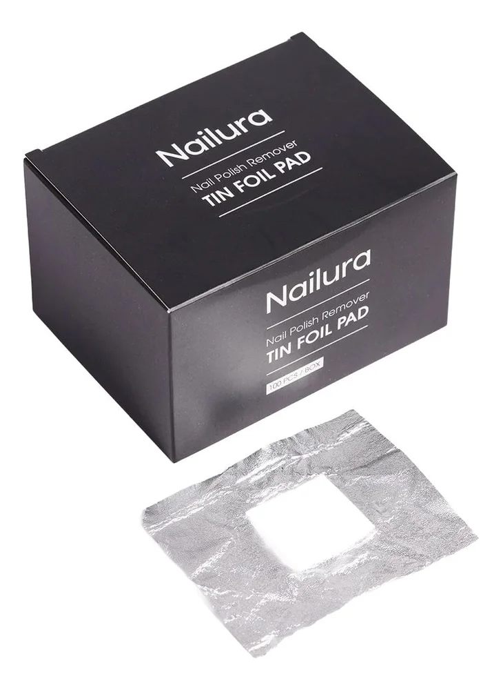 Nailura Gel Polish Remover Tin Foil Pad - 100 stk. v:6043400