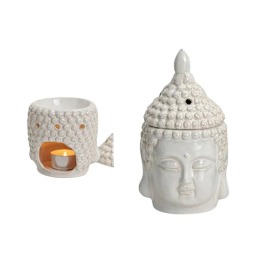 Duftlampe Buddha | Hvit v:4420546 Duftlampe Buddha | Hvit v:4420546