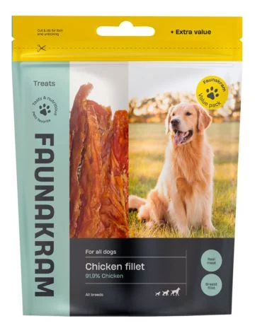 Faunakram hundesnack m. kyllingbrystfilet, valuepack – 300 g. v:2274934 Faunakram hundesnack m. kyllingbrystfilet, valuepack – 300 g. v:2274934