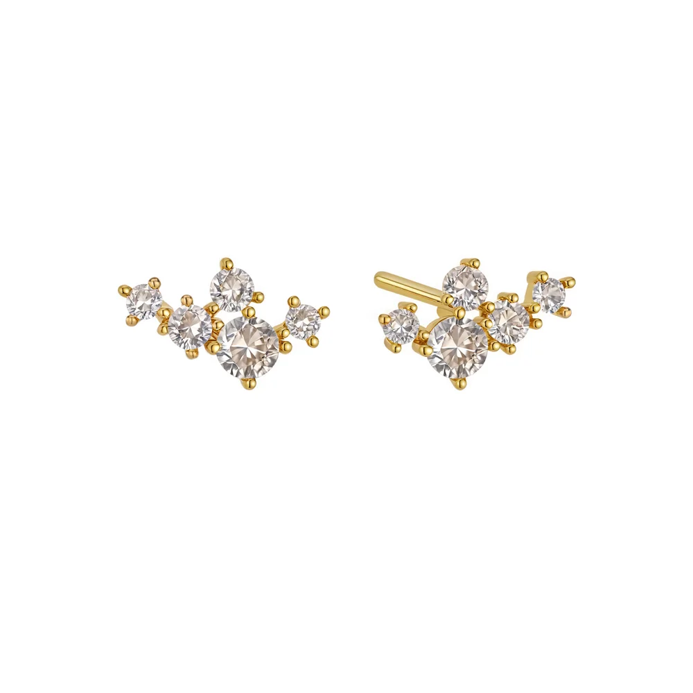 Ada Earrings i 18K gull med blomsterdesign v:1213592