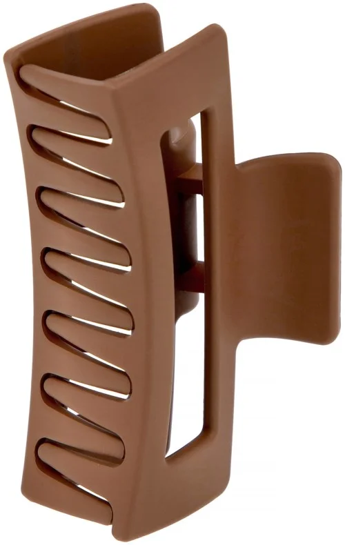 By Lyko Rectangular Rubberized Hair Clip Brown v:1745653 By Lyko Rectangular Rubberized Hair Clip Brown v:1745653