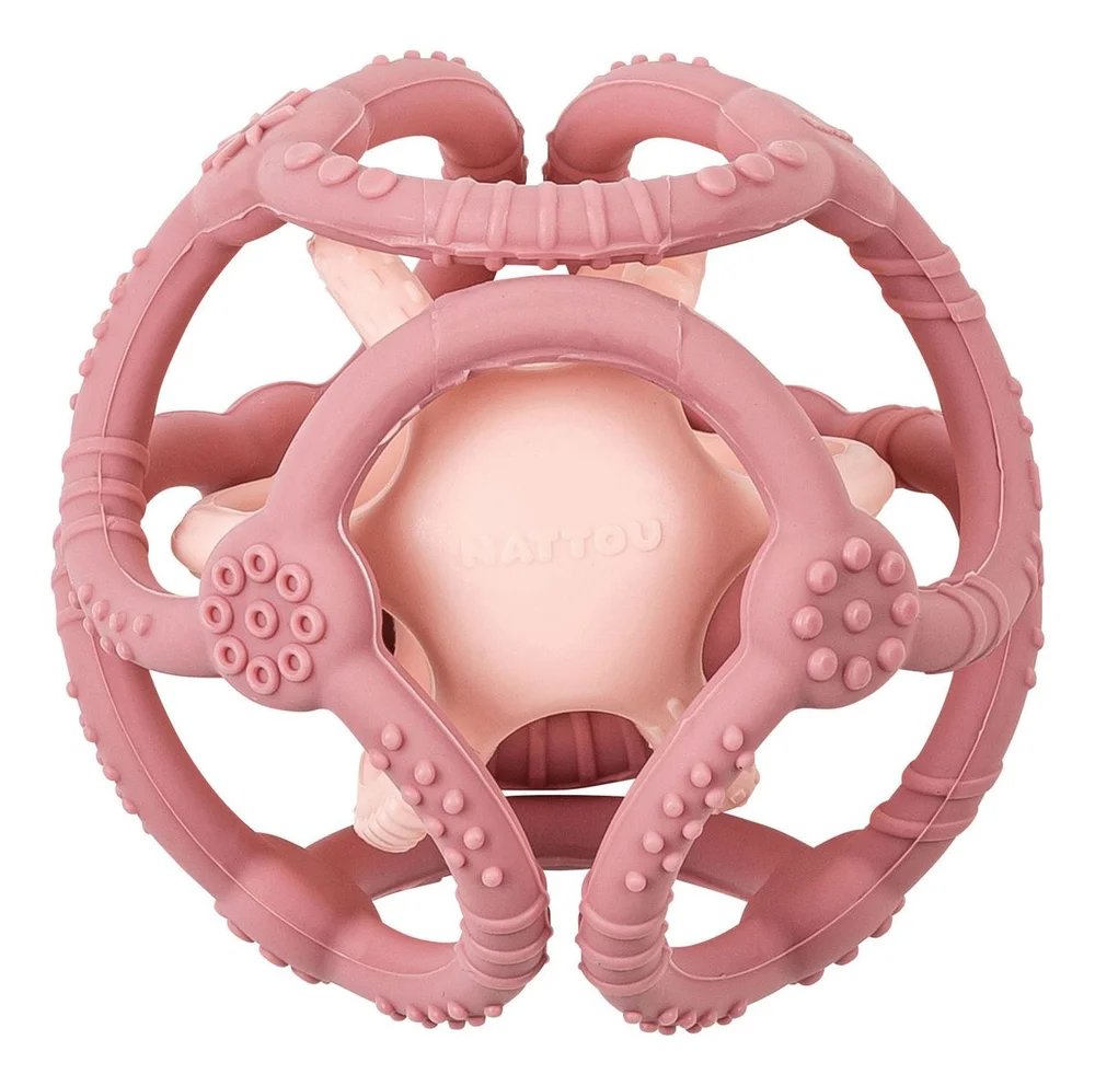 Nattou Soft Silicone Aktivitetsball «Rosa» – 1 stk. v:8065915 Nattou Soft Silicone Aktivitetsball «Rosa» – 1 stk. v:8065915