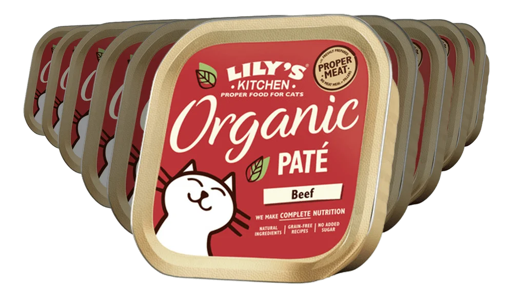 Lily´s Kitchen Våtfor til katt – Organic Beef Dinner – 10×85 g. v:7134815 Lily´s Kitchen Våtfor til katt – Organic Beef Dinner – 10×85 g. v:7134815