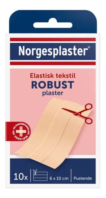 Norgesplaster Robust plaster, 6 x 10 cm - 10 stk. v:3084723