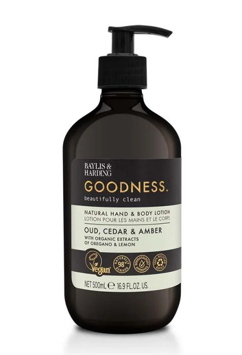 Baylis & Harding Goodness Oud, Cedar & Amber Hand & Body Cream 500 ml v:5209630