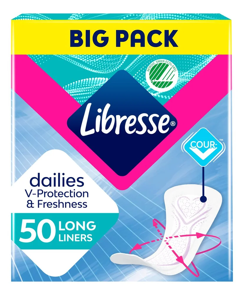 Libresse Long Big Pack – 50 stk. v:3529891 Libresse Long Big Pack – 50 stk. v:3529891