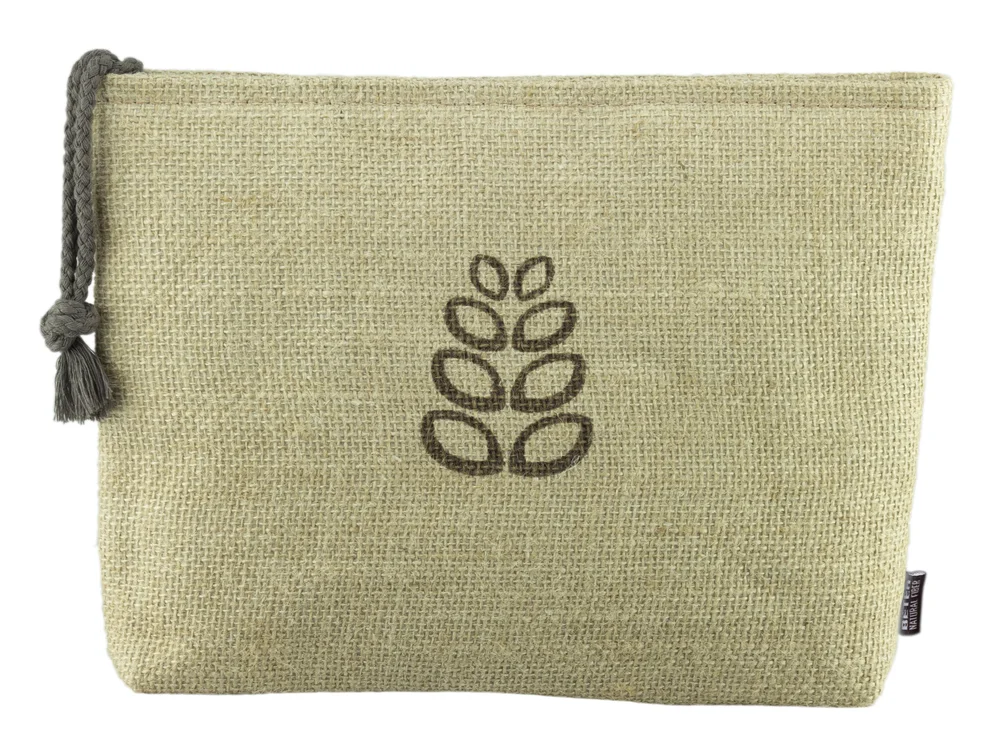 Natural Fiber Toalettmappe i jute, 28,5x20x4 cm v:7290410 Natural Fiber Toalettmappe i jute, 28,5x20x4 cm v:7290410