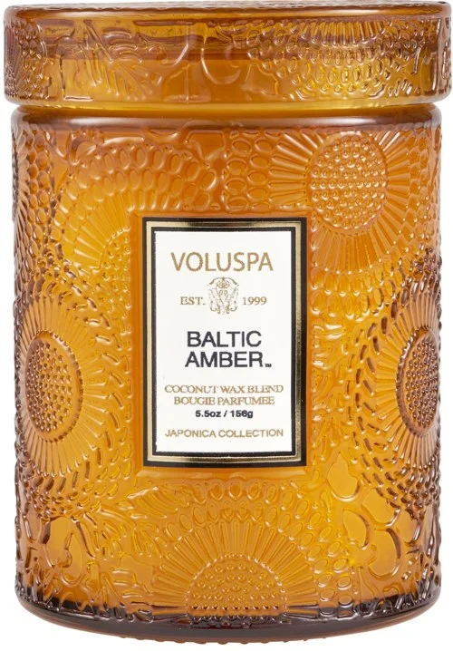 Voluspa Baltic Amber Mini Glass Jar v:6421469 Voluspa Baltic Amber Mini Glass Jar v:6421469