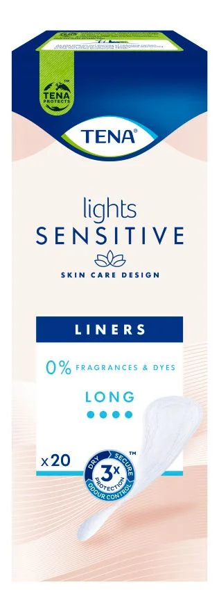 TENA Lights Sensitive Long Truseinnlegg – 20 stk. v:8797266